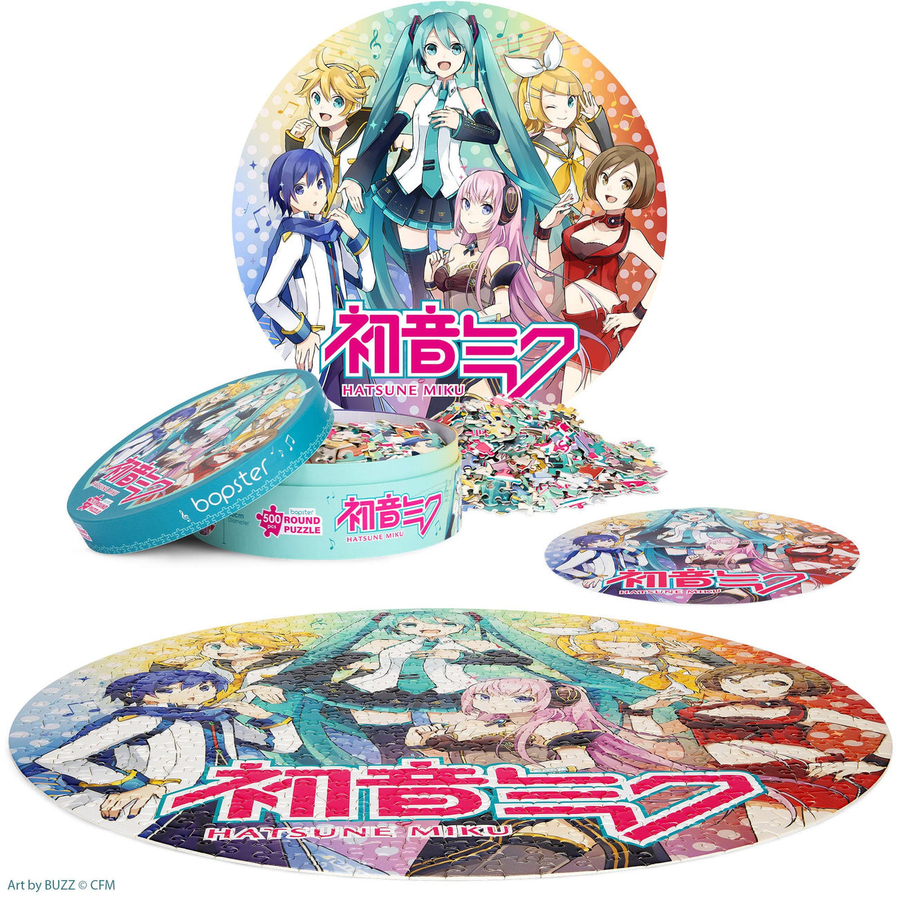 Image produit Puzzle rond Hatsune Miku 500 pièces
