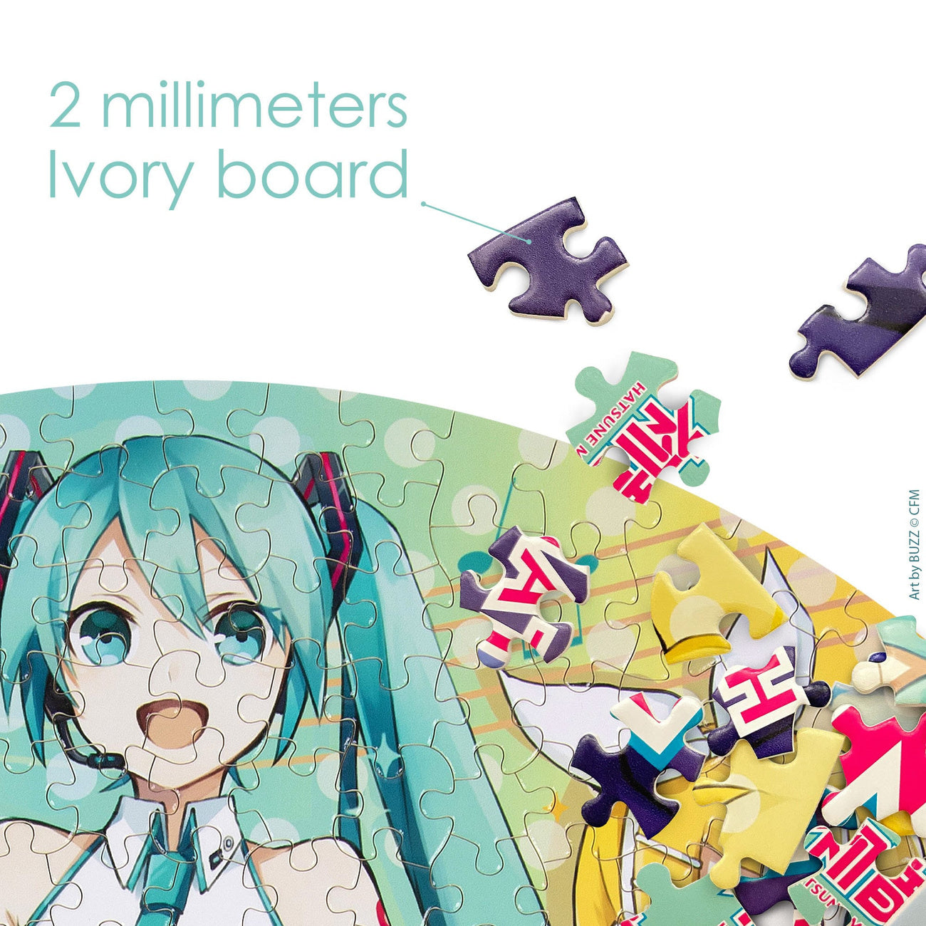Image produit Puzzle rond Hatsune Miku 500 pièces