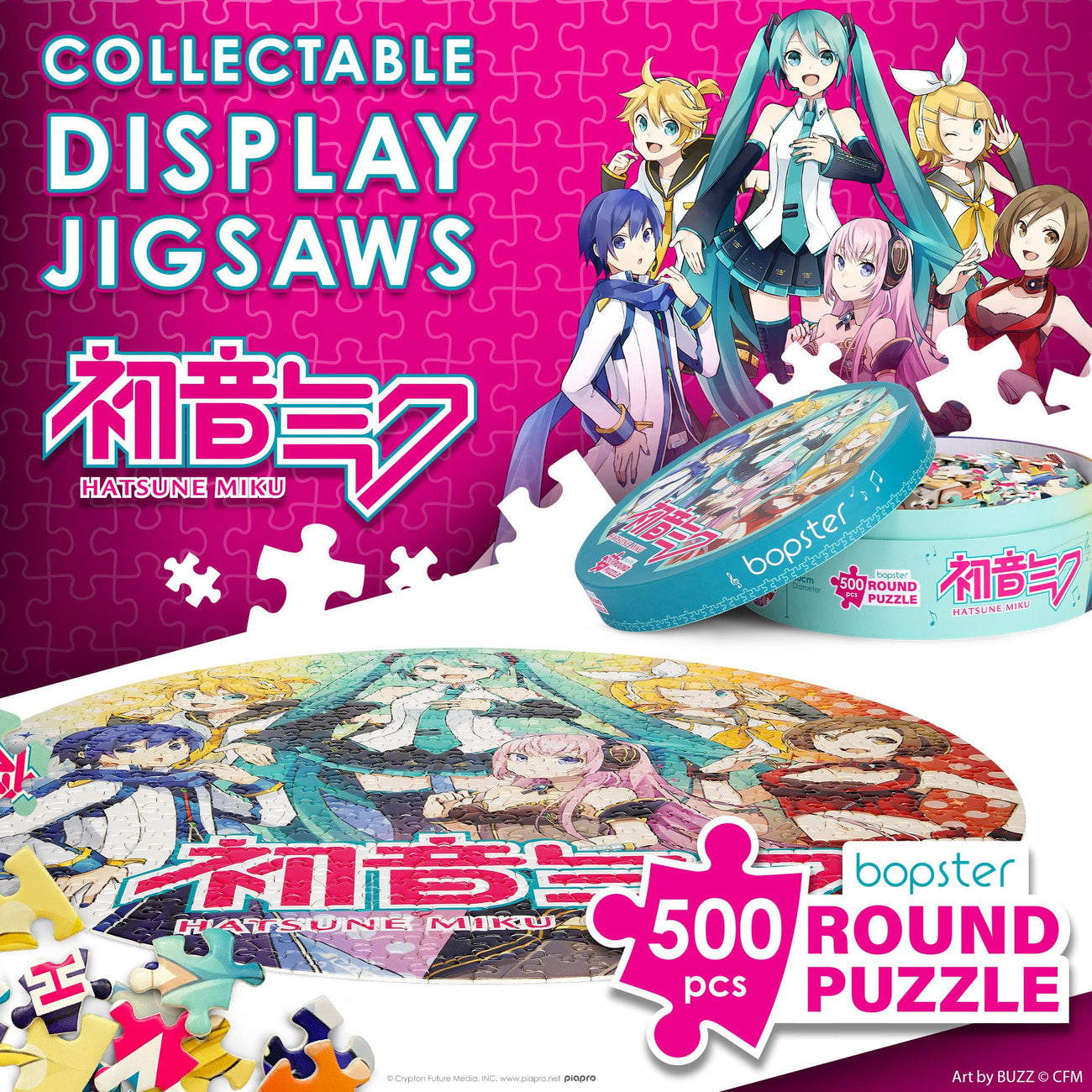 Image produit Puzzle rond Hatsune Miku 500 pièces