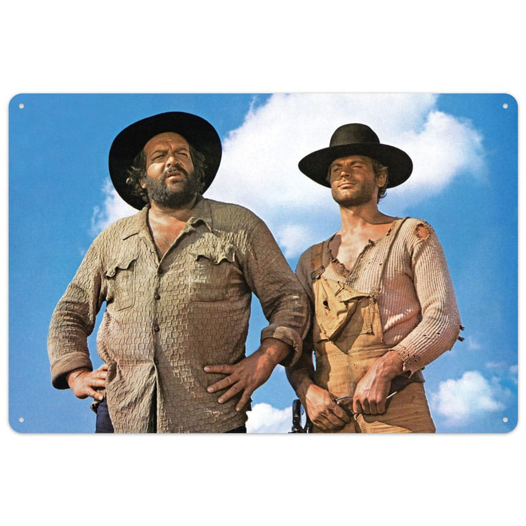Image produit Plaque en métal Bud Spencer & Terence Hill Ciel bleu 20 x