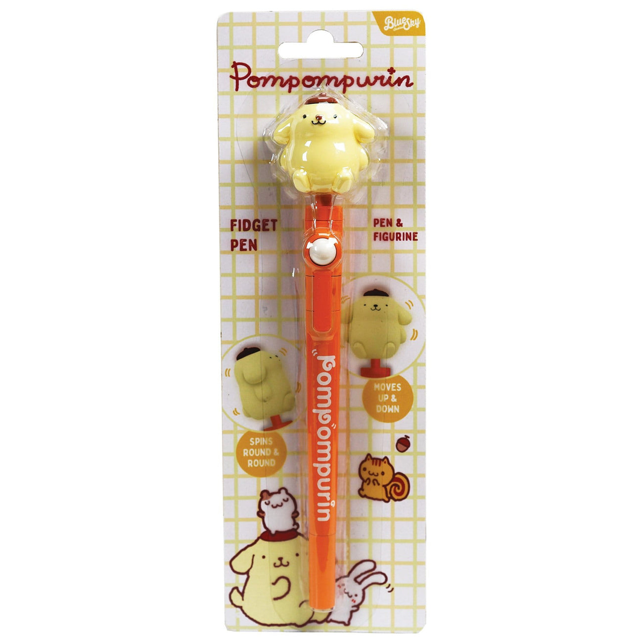 Image produit Stylo-bille fidget Sanrio Pompompurin orange