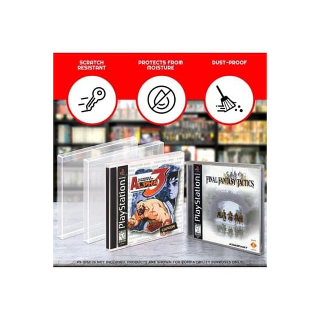 Image produit Lot de 25 boîtiers en PET pour Nintendo/PS1/CD simple/Dreamcast