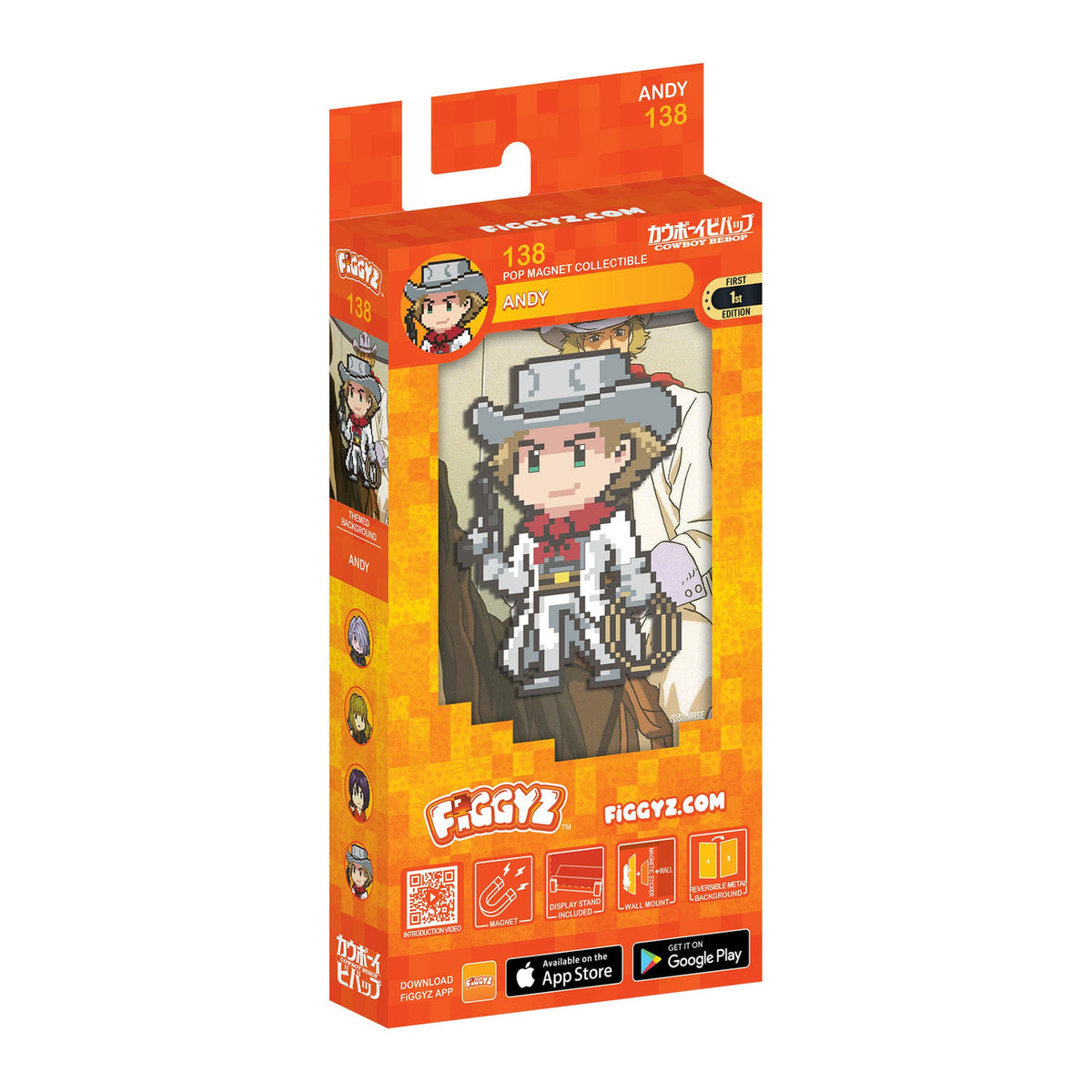 Image produit Figurine de collection magnétique FiGGYZ Cowboy Bebop Andy 11 cm