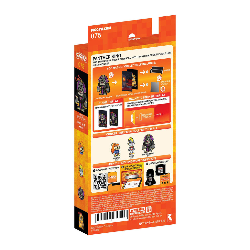 Image produit Figurine de collection magnétique FiGGYZ Panther King Conker's Bad Fur Day