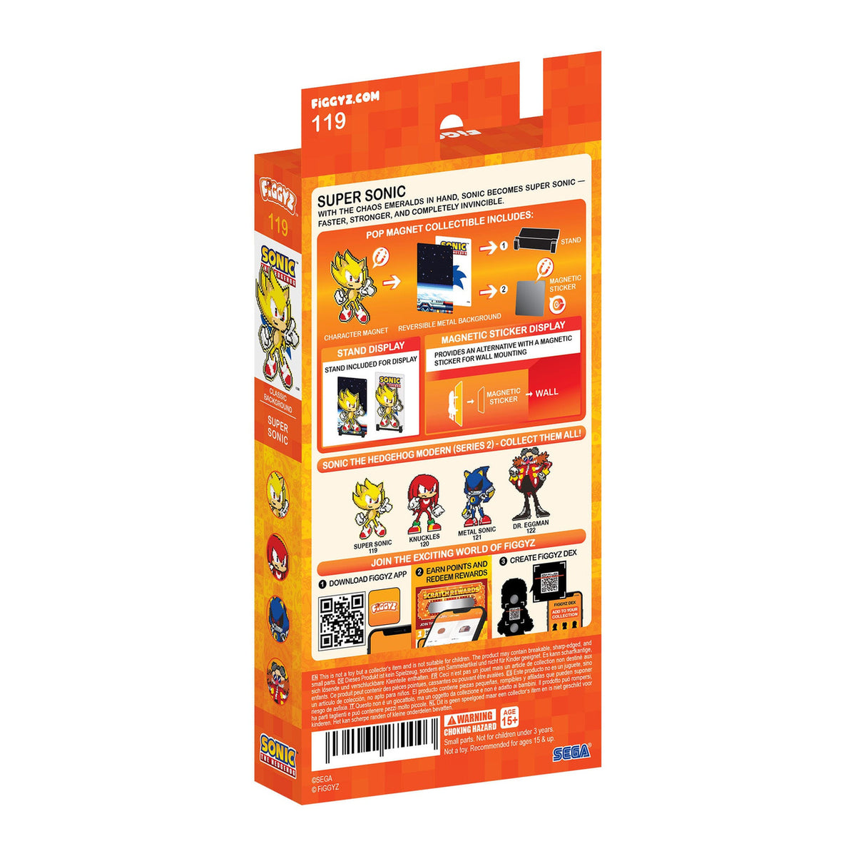 Image produit Sonic the Hedgehog (Modern) FiGGYZ Super figurine magnétique à collectionner
