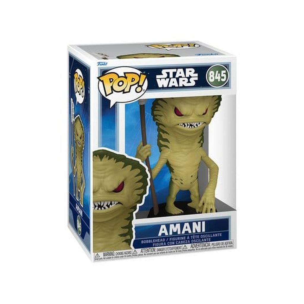 Image produit Figurine vinyle POP! Star Wars : The Mandalorian et Grogu Amani