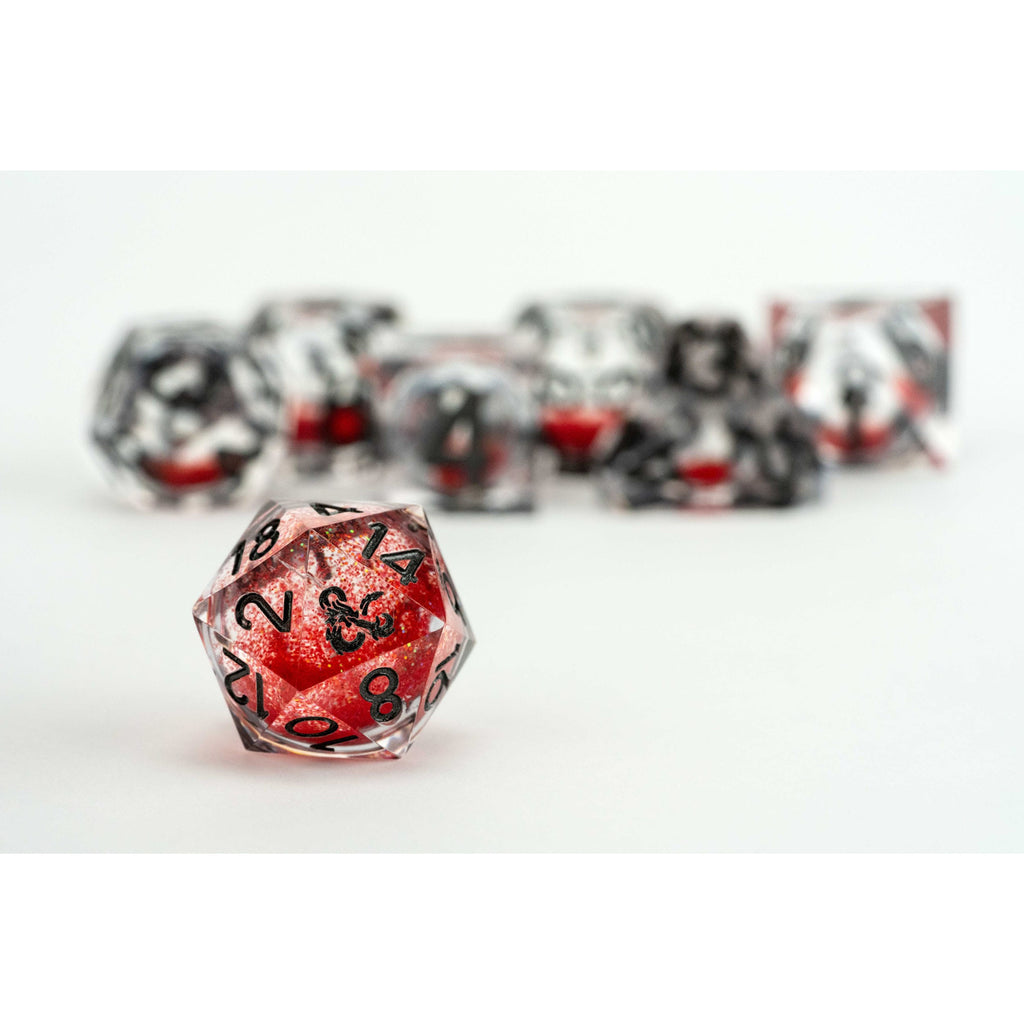 Image produit Set de dés Dungeons & Dragons à cœur liquide