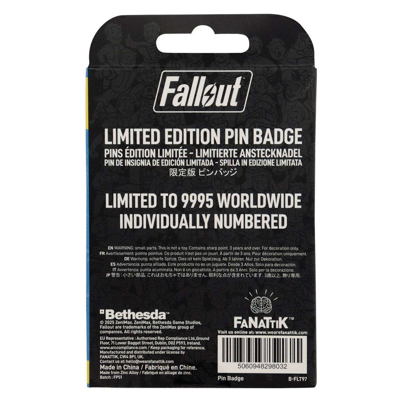Image produit Pin's Fallout Charisma Boy Édition Limitée