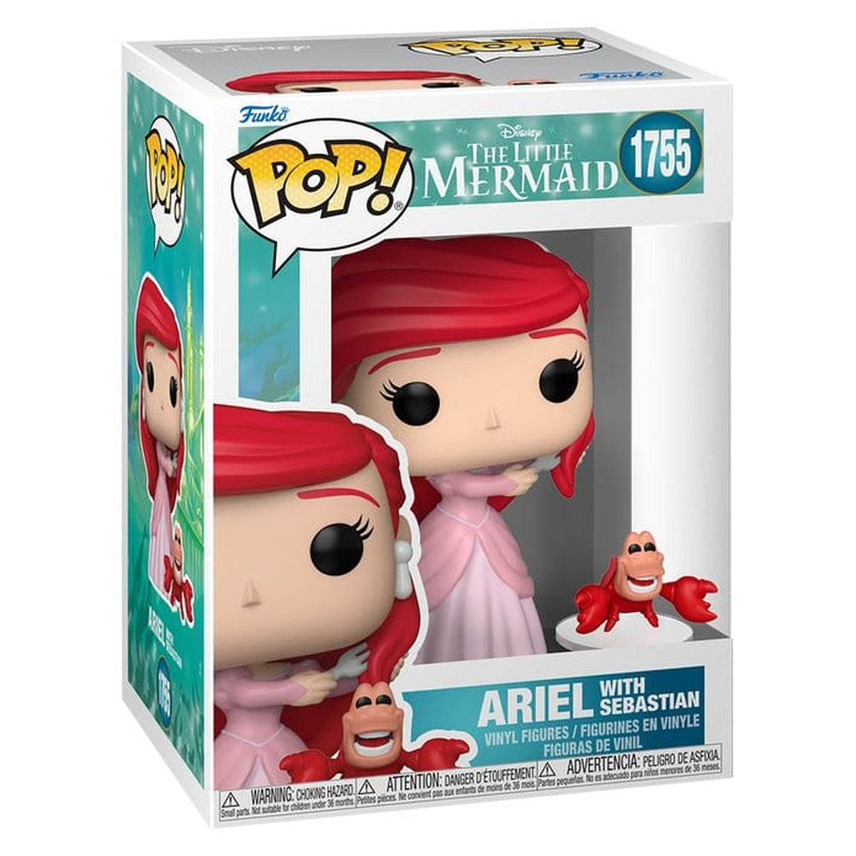 Image produit La Petite Sirène figurine POP! Vinyl S3 – Ariel avec Sébastien