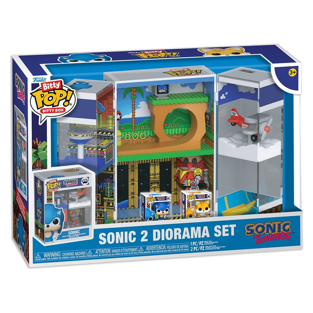 Image produit Sonic 2 Bitty POP! Boxes Figurine en vinyle Set diorama