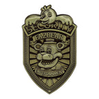 Image produit Réplique badge de sécurité Five Nights at Freddy's Antique Brass