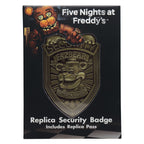 Image produit Réplique badge de sécurité Five Nights at Freddy's Antique Brass