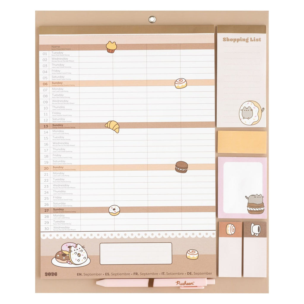 Image produit Planificateur magnétique Pusheen 2026/27 30 x 35 cm