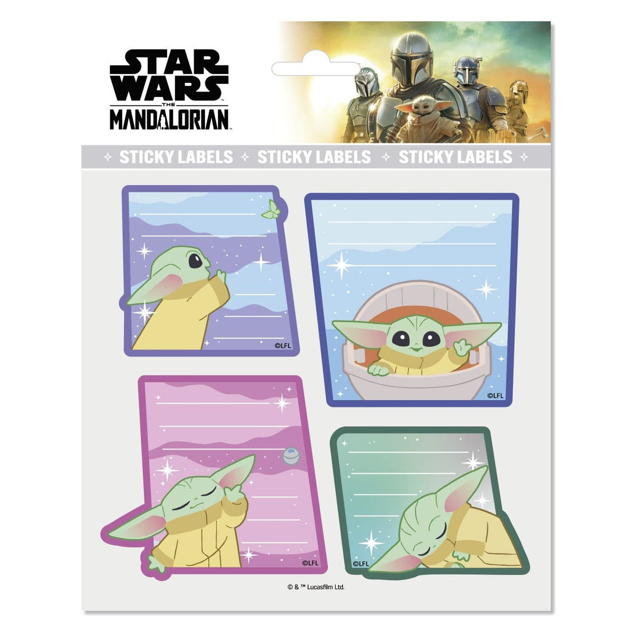 Image produit Star Wars : The Mandalorian Étiquettes autocollantes premium