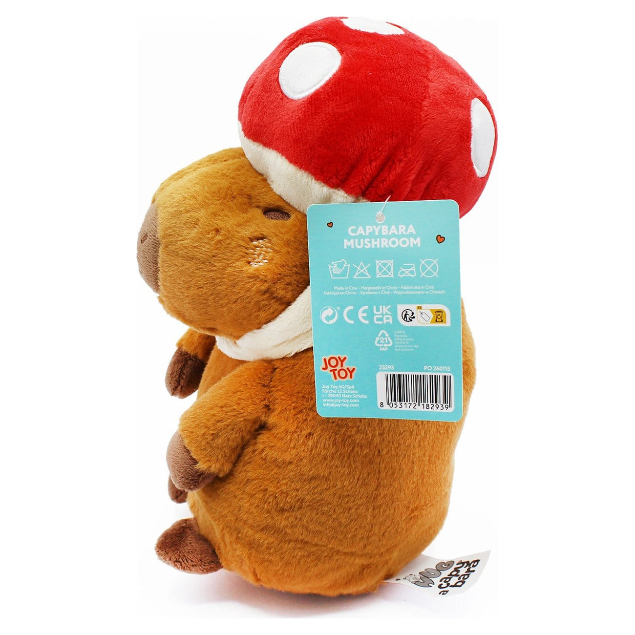 Image produit Peluche Capybara Mushroom 23 cm