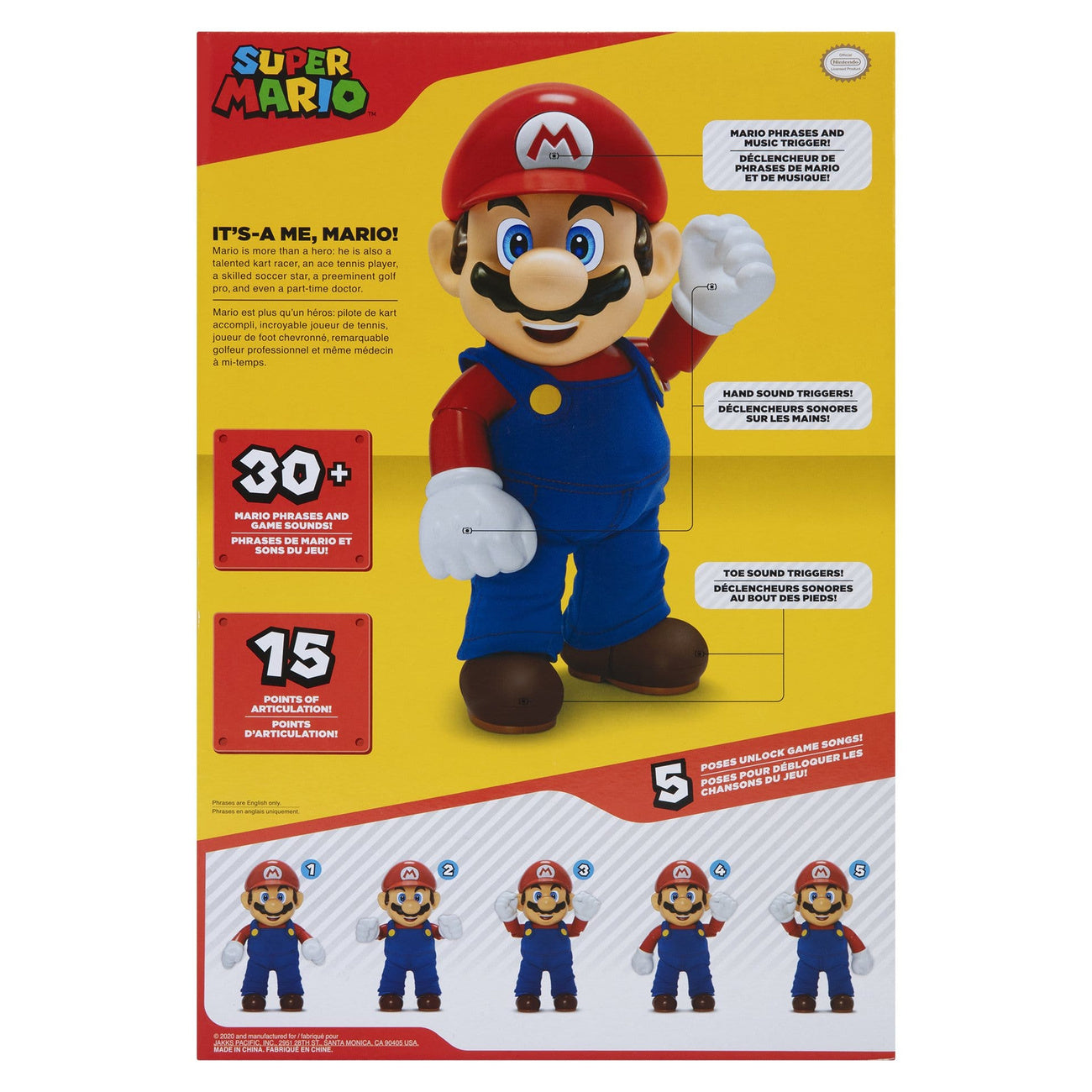Image produit Figurine articulée parlante Super Mario It's-A Me! Mario 36 cm