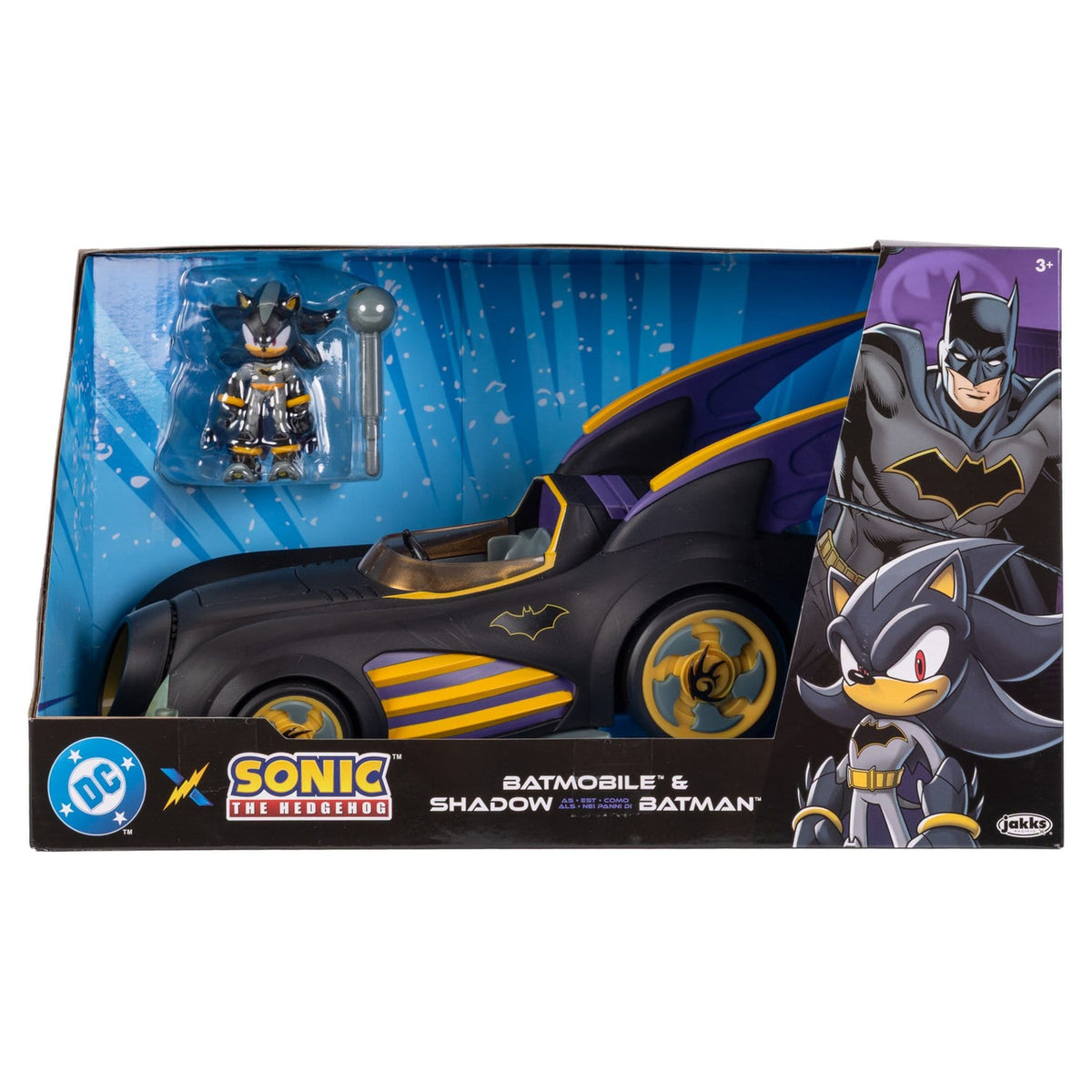 Image produit DC x Sonic - The Hedgehog Figurine articulée Shadow avec véhicule