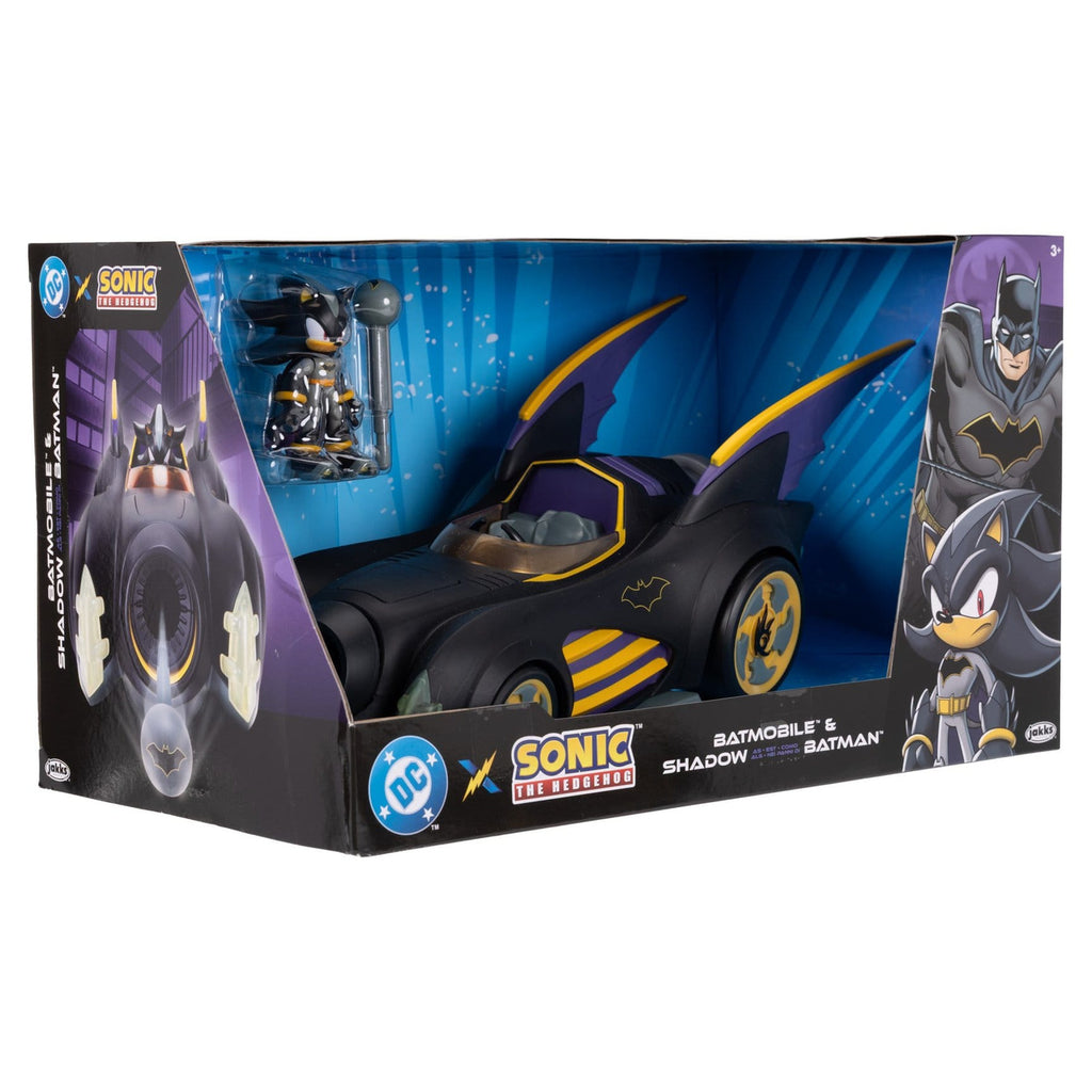 Image produit DC x Sonic - The Hedgehog Figurine articulée Shadow avec véhicule