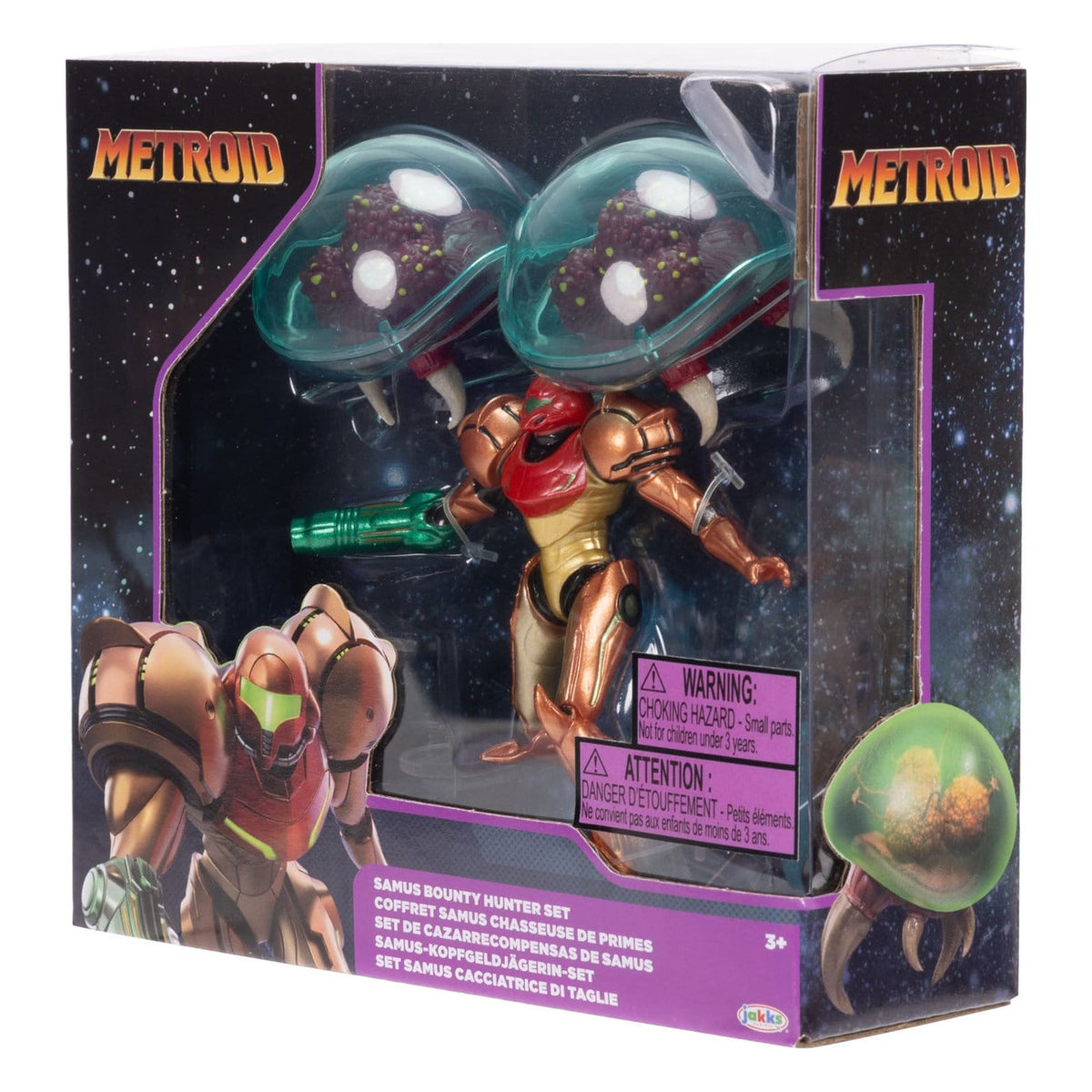 Image produit World of Nintendo Metroid Pack de 3 mini-figurines Samus Bounty