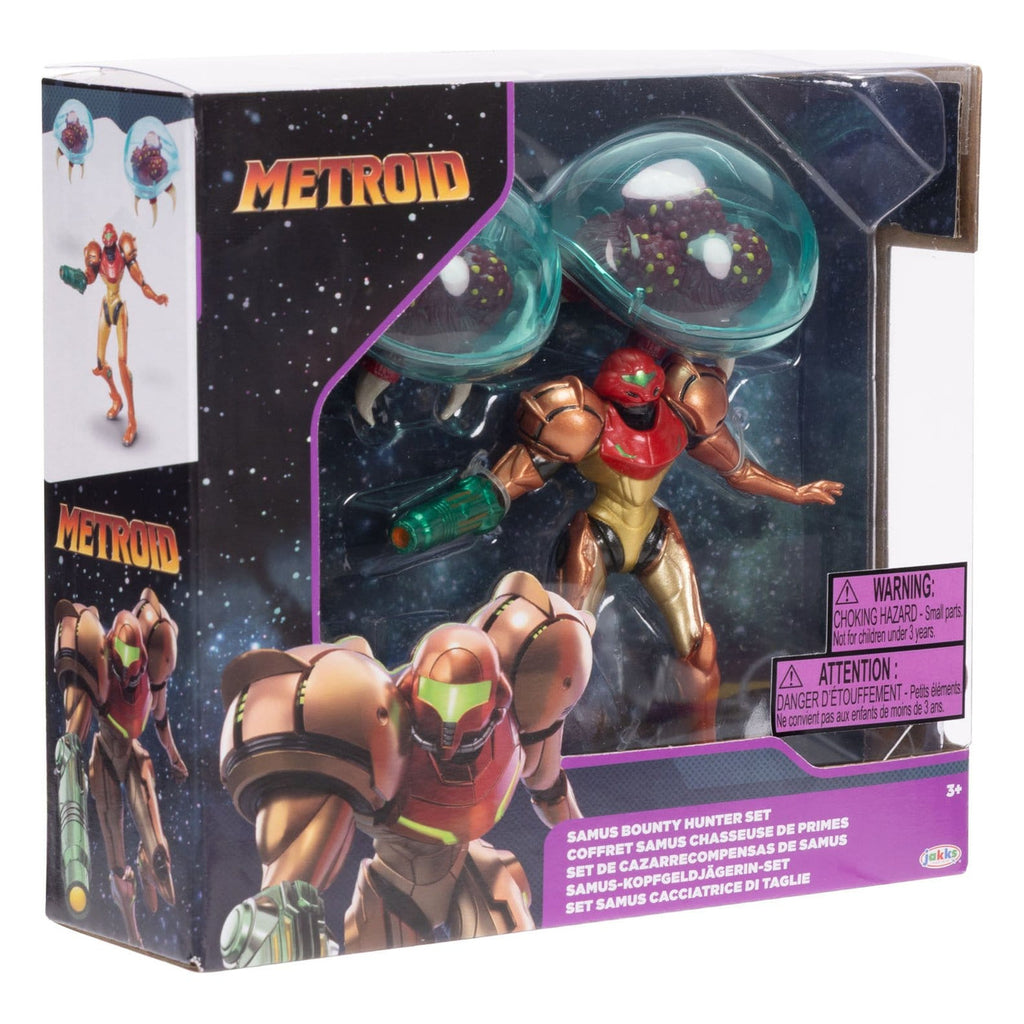 Image produit World of Nintendo Metroid Pack de 3 mini-figurines Samus Bounty