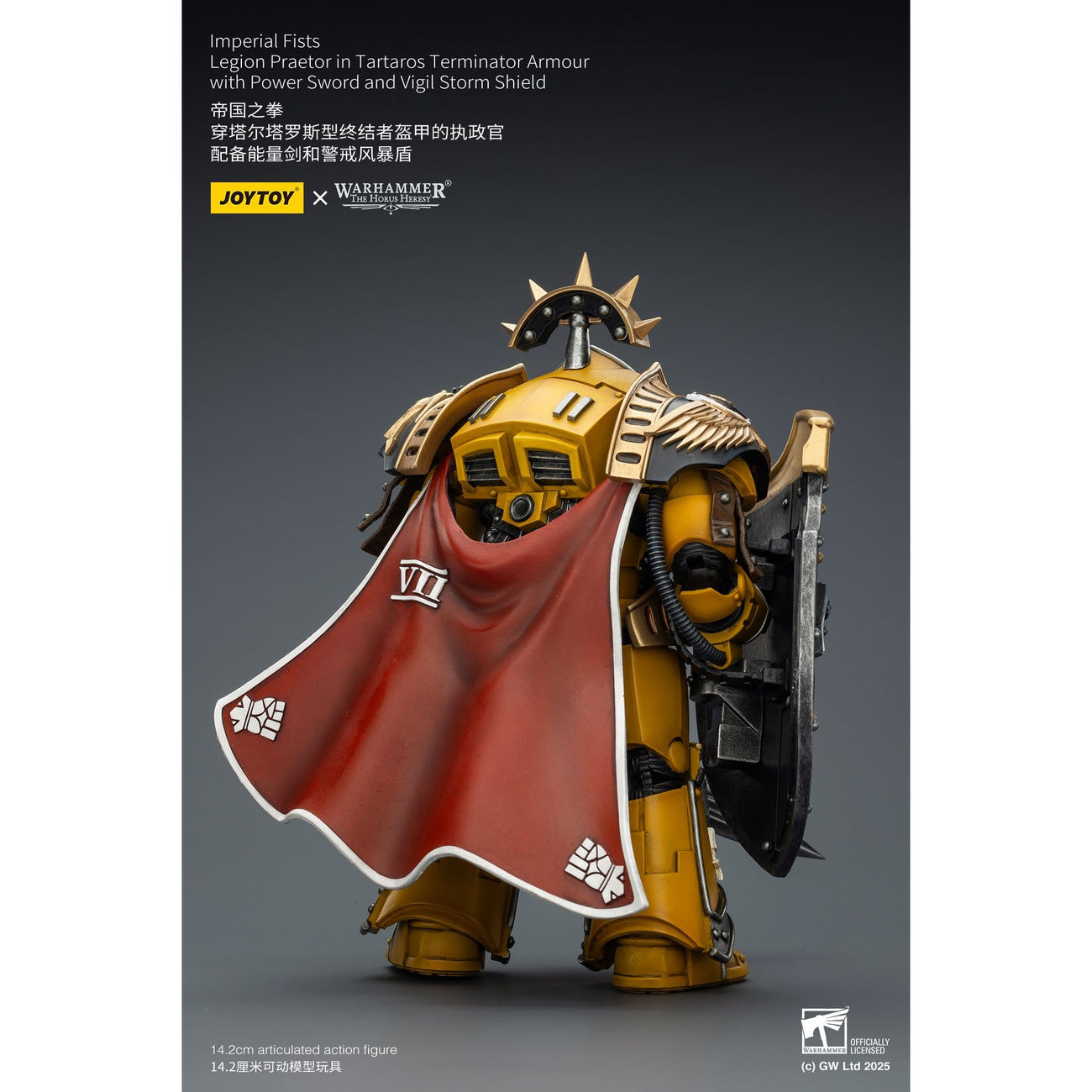 Image produit Figurine articulée Warhammer Imperial Fists Legion Praetor en armure Terminator Tartaros