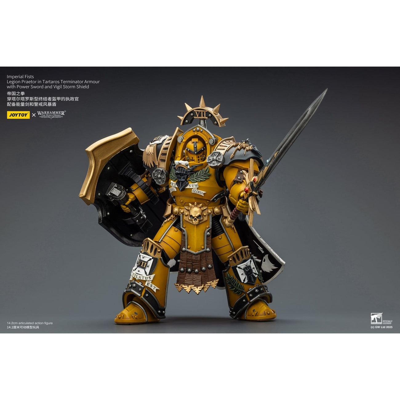 Image produit Figurine articulée Warhammer Imperial Fists Legion Praetor en armure Terminator Tartaros