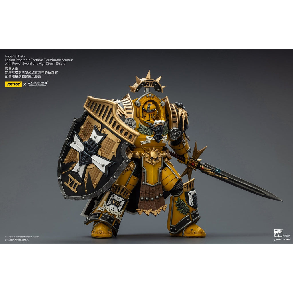 Image produit Figurine articulée Warhammer Imperial Fists Legion Praetor en armure Terminator Tartaros