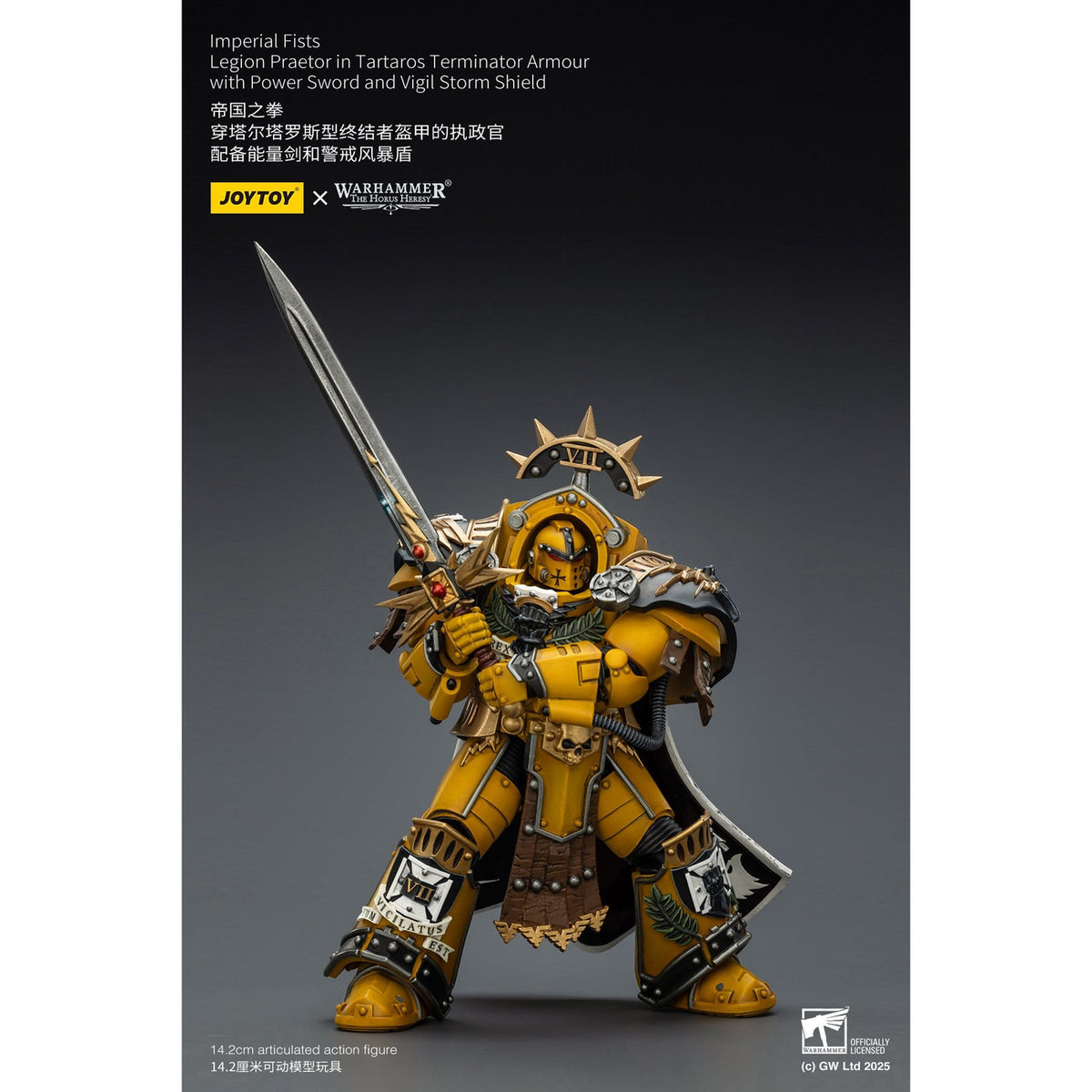 Image produit Figurine articulée Warhammer Imperial Fists Legion Praetor en armure Terminator Tartaros