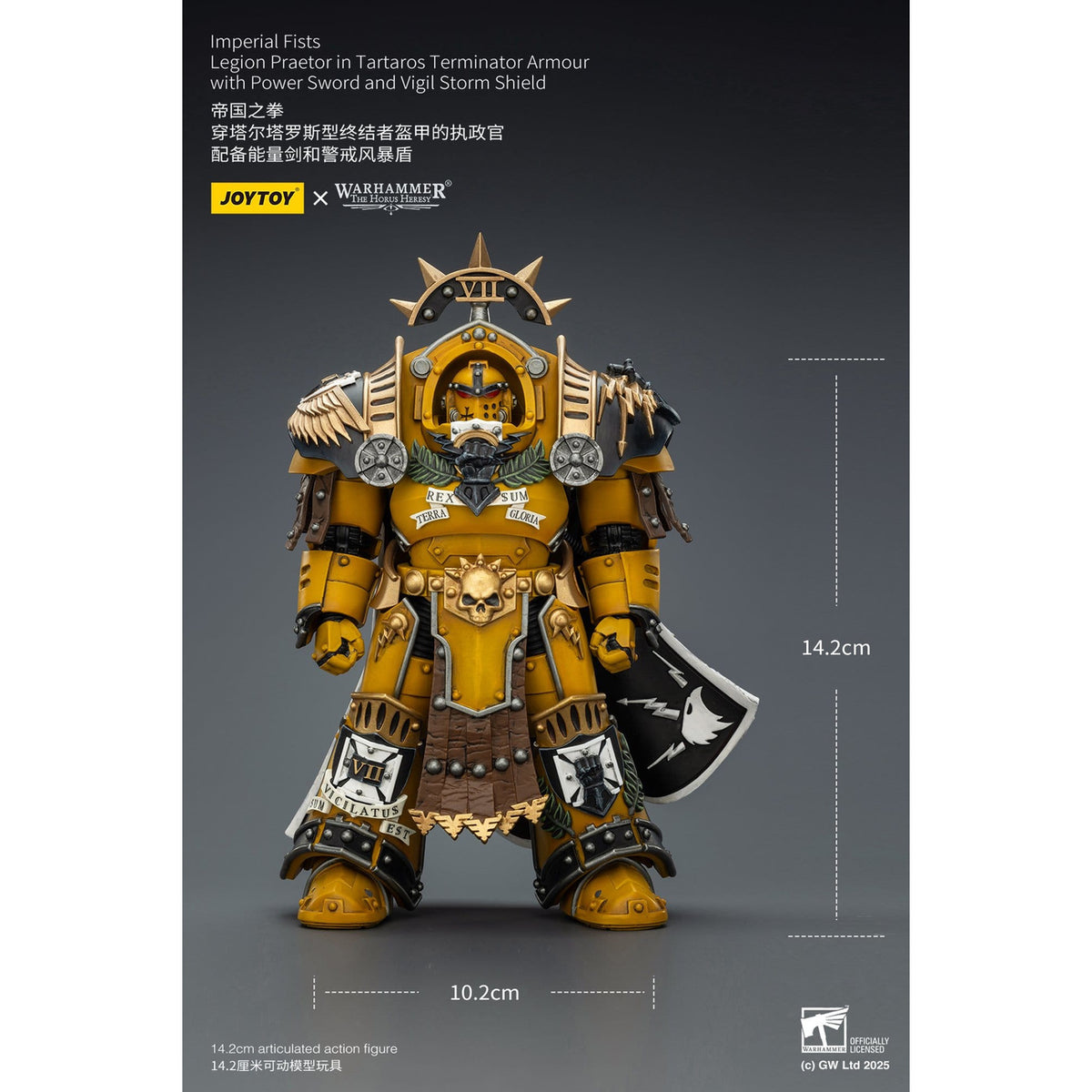 Image produit Figurine articulée Warhammer Imperial Fists Legion Praetor en armure Terminator Tartaros