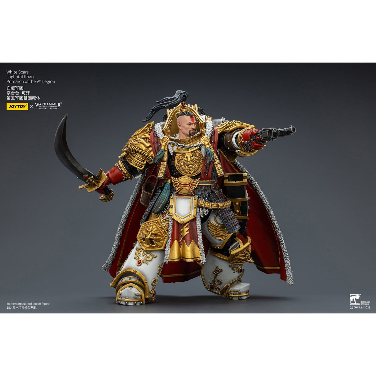Image produit Figurine articulée Warhammer The Horus Heresy White Scars Jaghatai