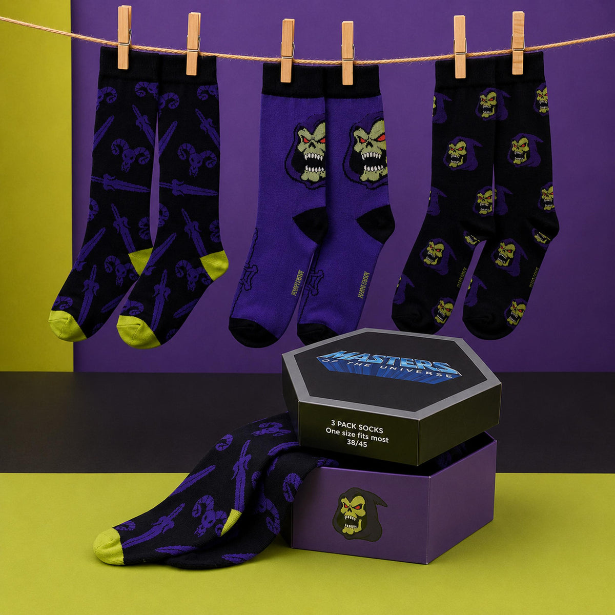 Image produit Masters of the Universe - Set de 3 paires de chaussettes
