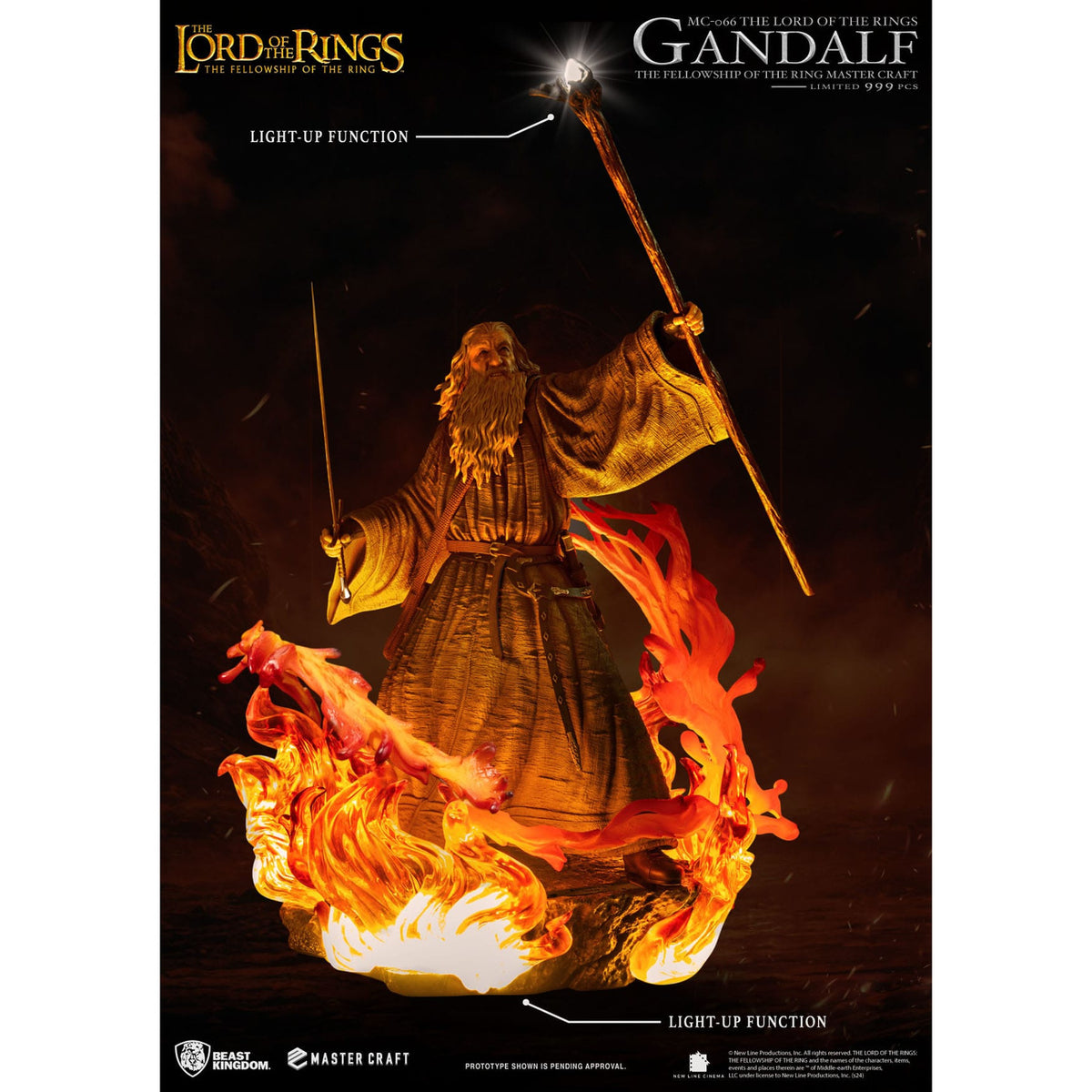 Image produit Le Seigneur des Anneaux - Statue Master Craft Gandalf 58 cm