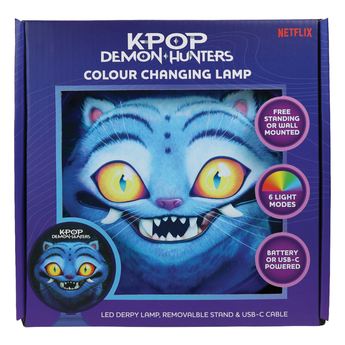 Image produit Lampe d’ambiance KPop Demon Hunters Derpy avec USB-C 11 cm