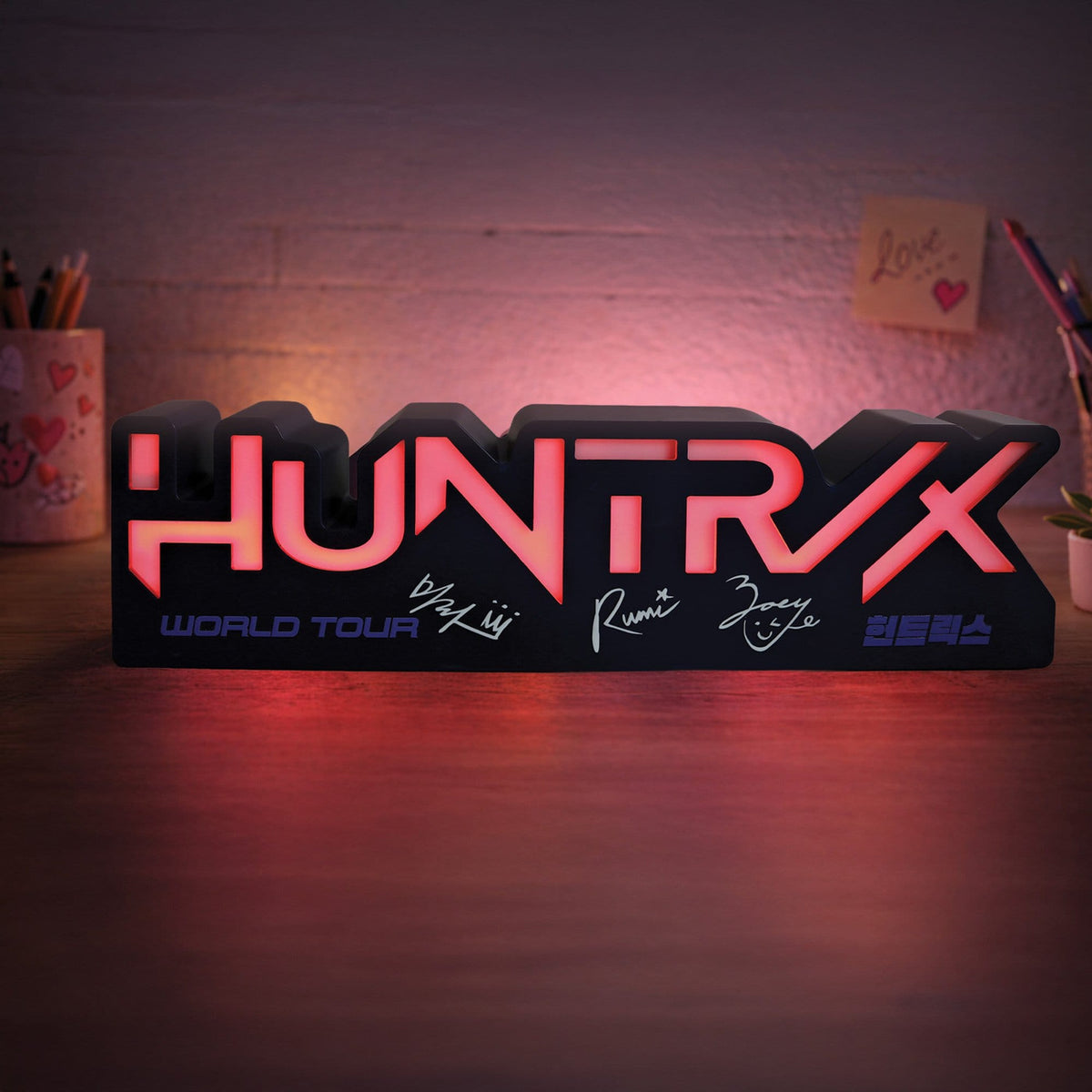 Image produit Lampe KPop Demon Hunters logo Huntr/x
