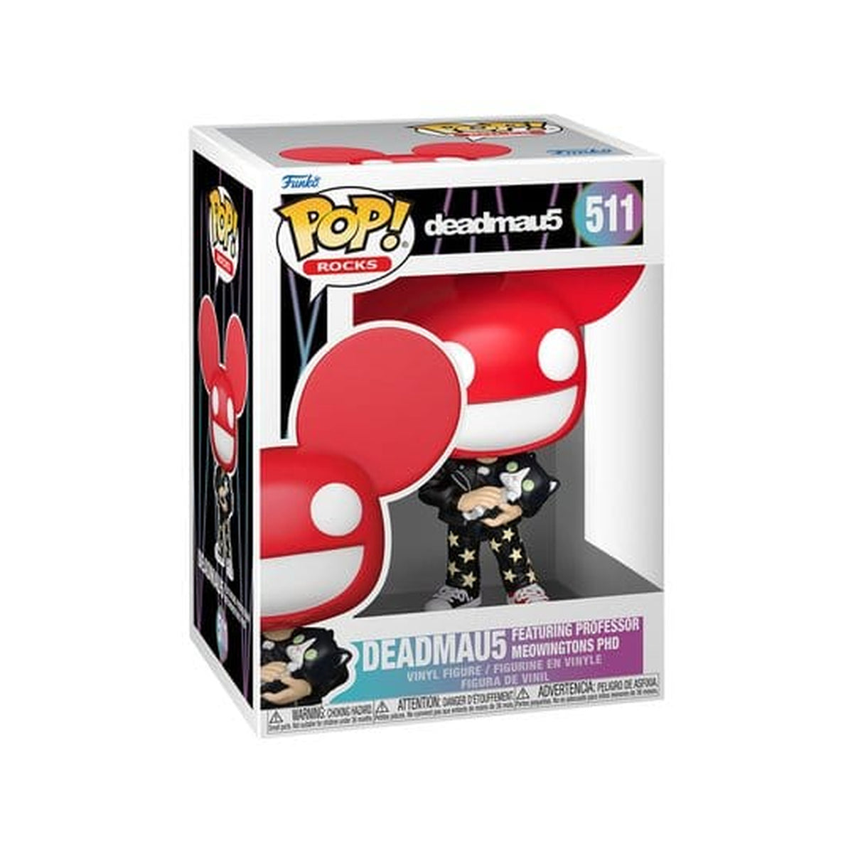 Image produit Figurine vinyle POP! Rocks Deadmau5 avec chat 9 cm