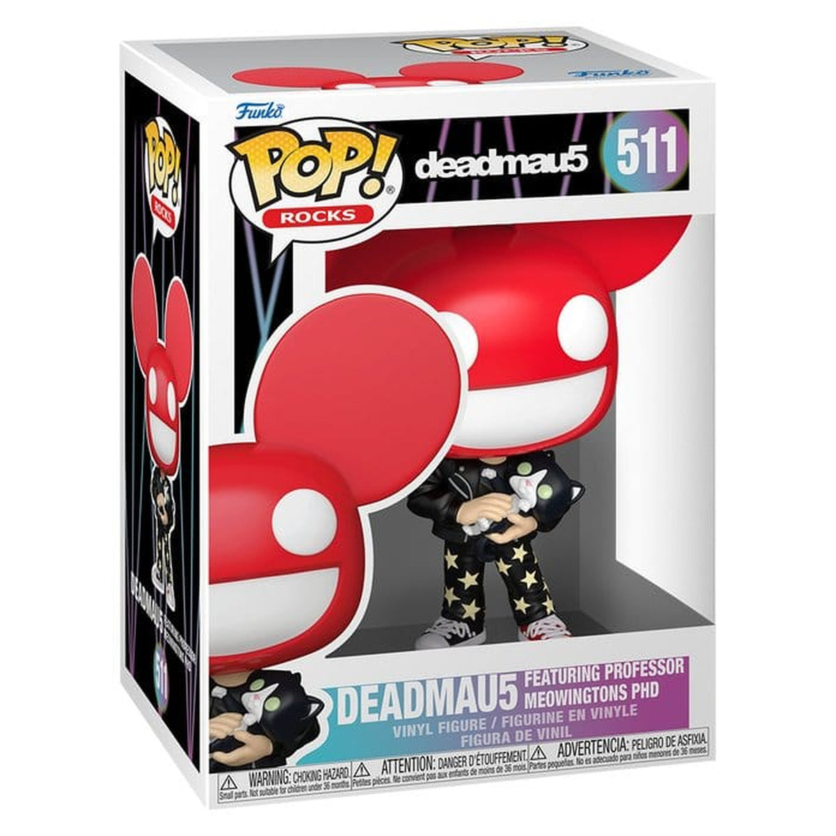 Image produit Figurine vinyle POP! Rocks Deadmau5 avec chat 9 cm