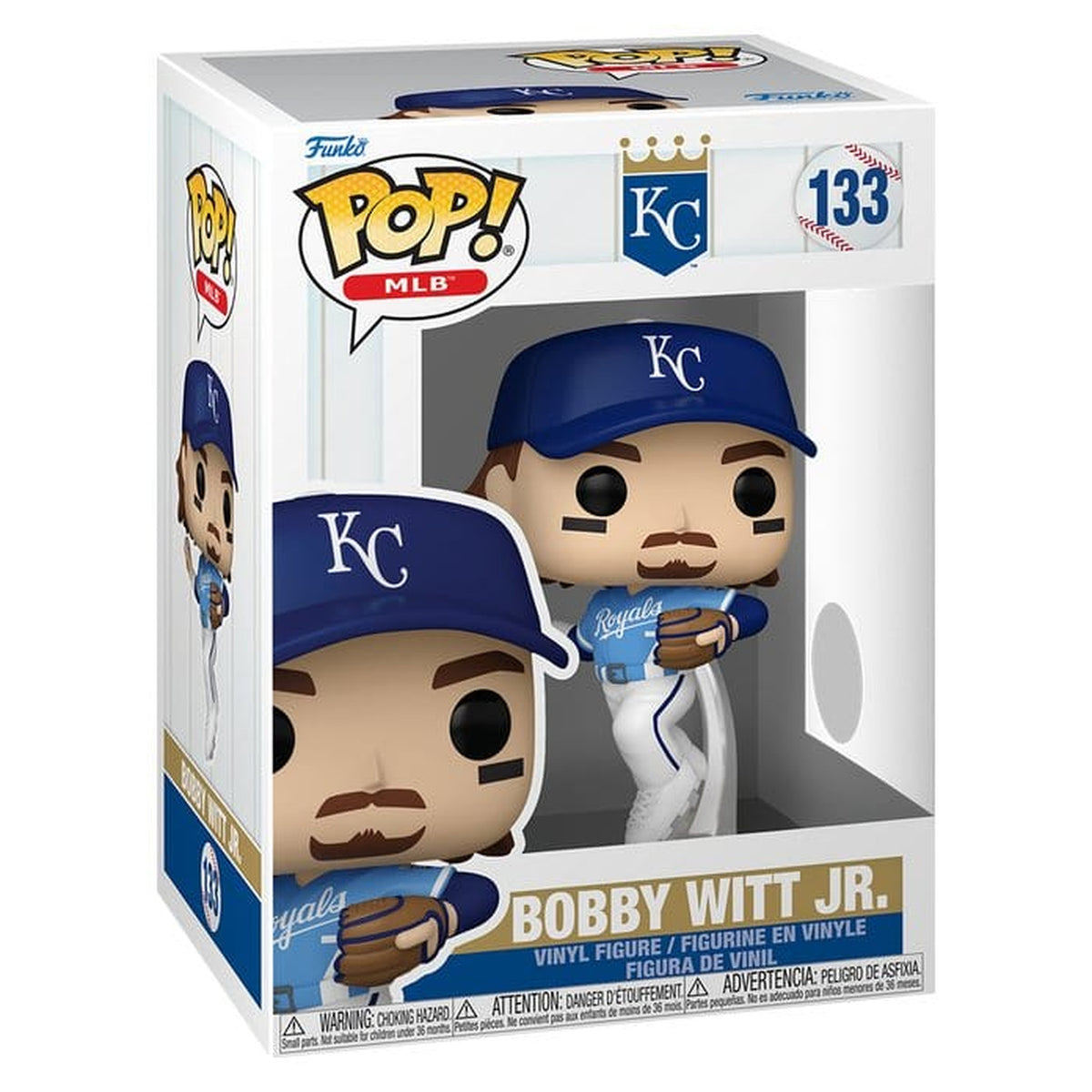 Image produit Figurine POP! en vinyle MLB Royals - Bobby Witt Jr 9 cm