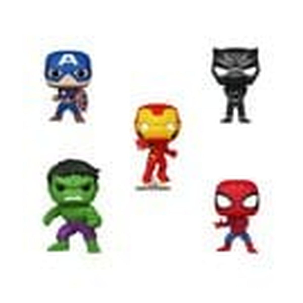 Image produit Marvel – lot de 5 figurines POP! en vinyle Black Friday 9 cm
