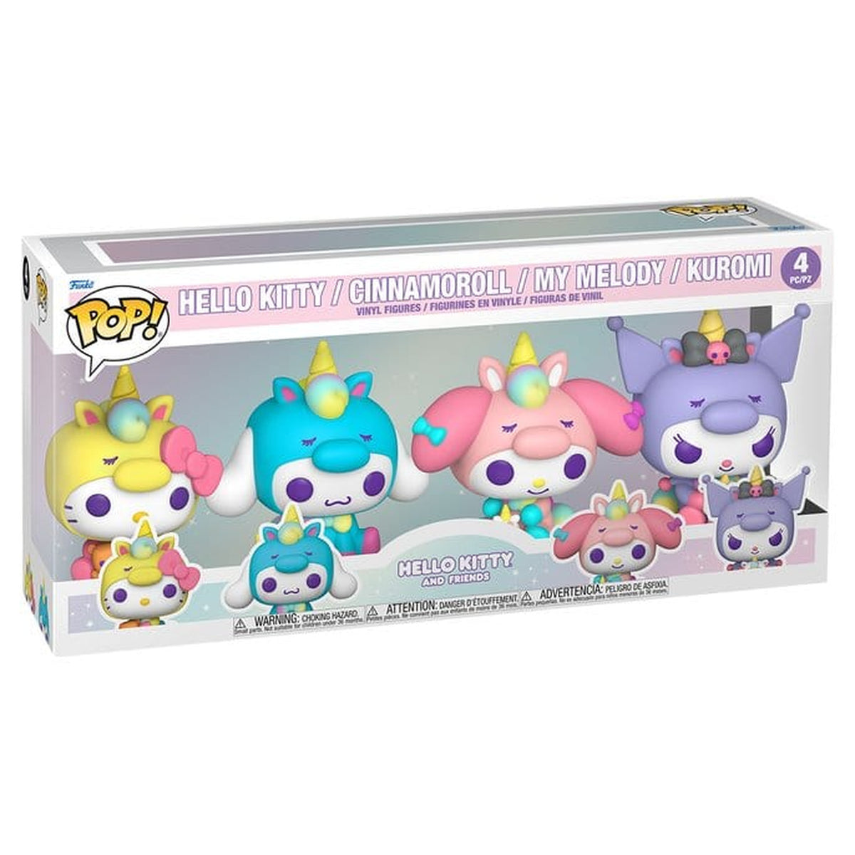 Image produit Sanrio POP! Figurines en vinyle lot de 4 Hello Kitty tenue licorne