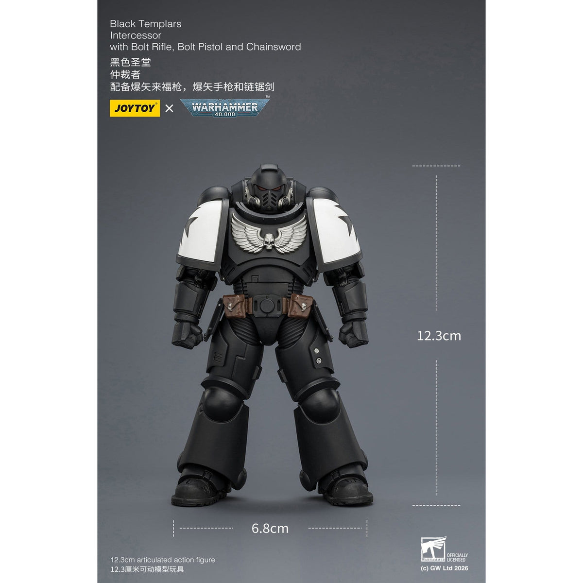 Produktbild Warhammer 40,000 Actionfigur Black Templars Intercessor 12