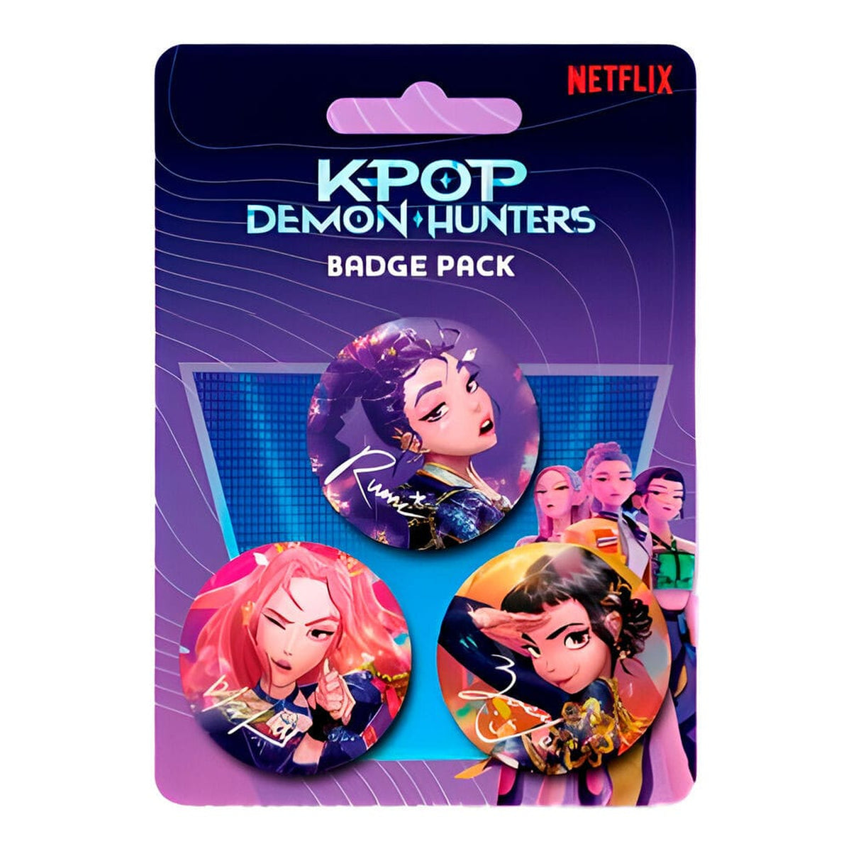 Produktbild KPop Demon Hunters Ansteck-Buttons 3er-Pack