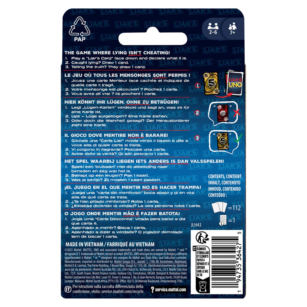 Produktbild Liar's UNO Kartenspiel