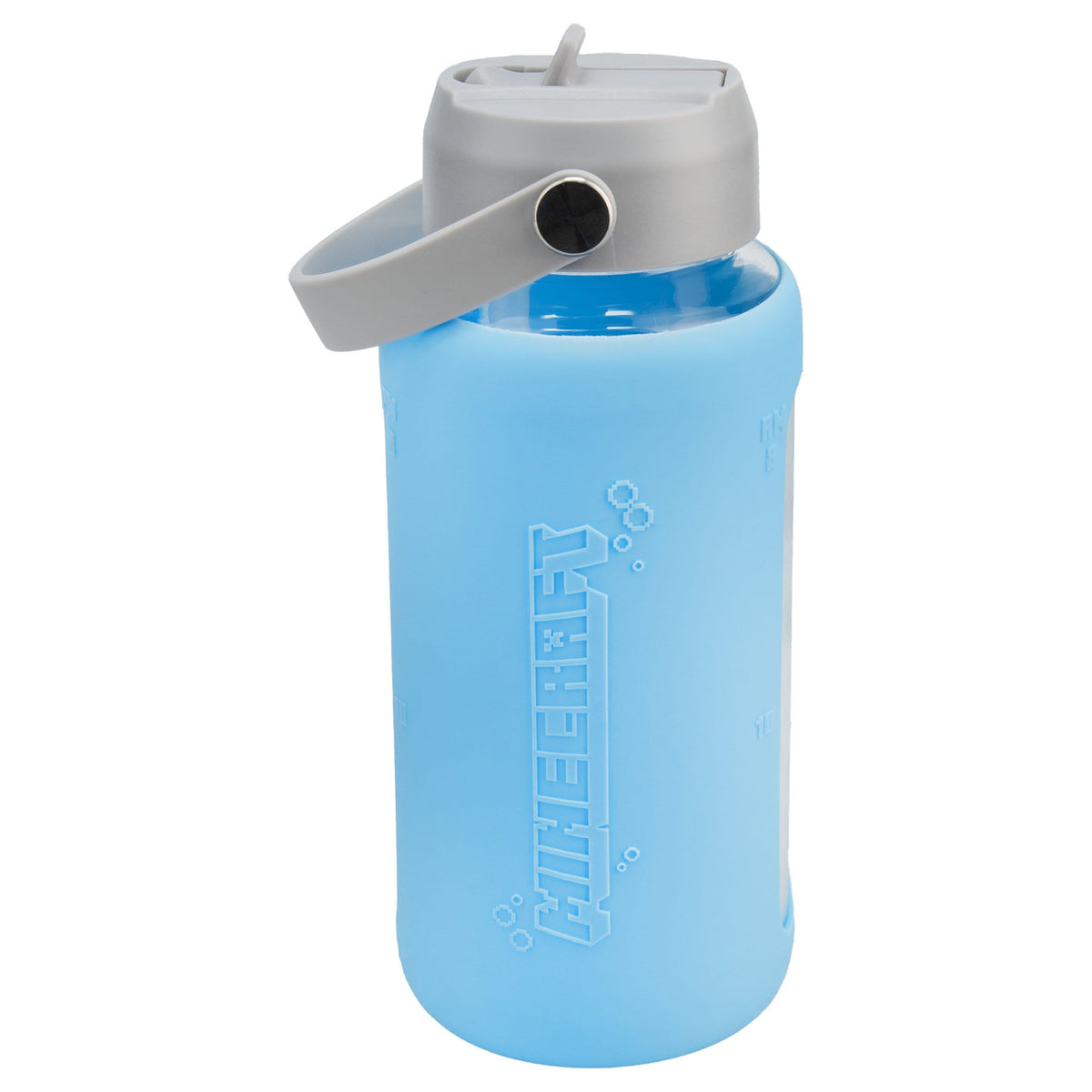 Produktbild Minecraft Glas Trinkflasche mit Hülle