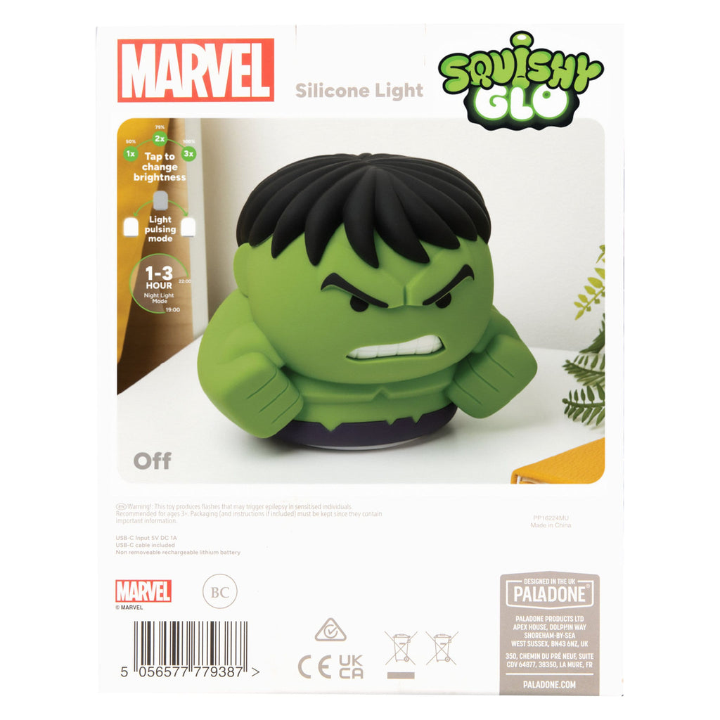 Produktbild Marvel Universe SquishyGlo Silikon-Leuchte Hulk