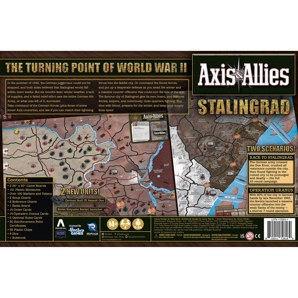 Produktbild Axis & Allies Brettspiel Stalingrad *Englische Version*