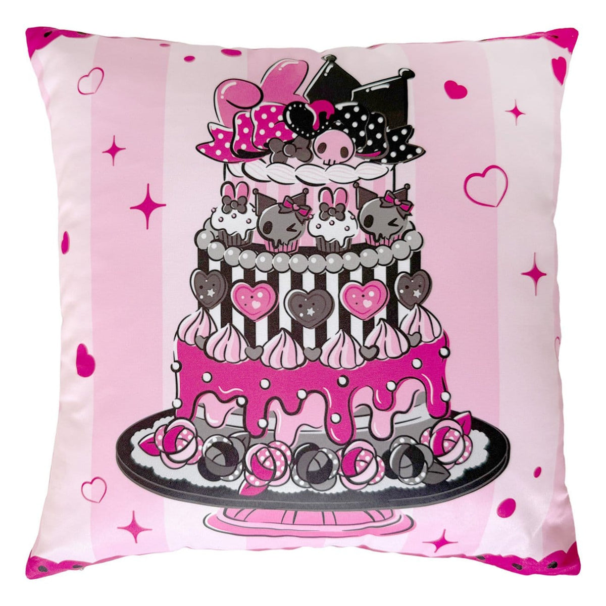 Produktbild Sanrio Pink Black Party Series Kissen Kuromi & My Melody 35