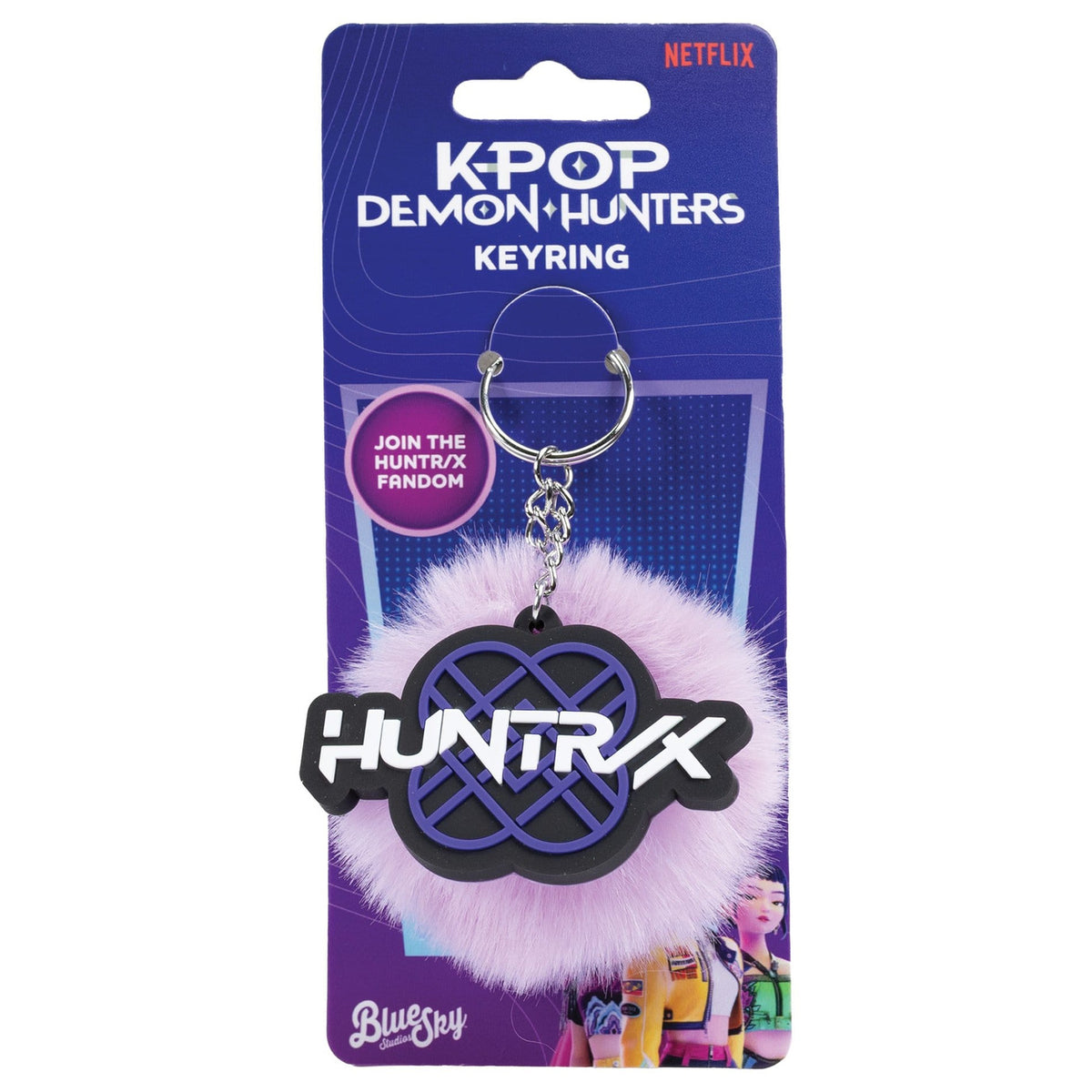 Produktbild KPop Demon Hunters Pom Pom Schlüsselanhänger Huntr/x