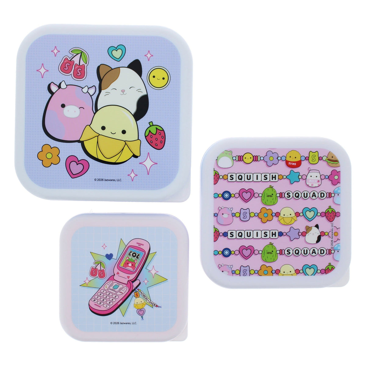Produktbild Squishmallows Snackboxen 3er-Pack