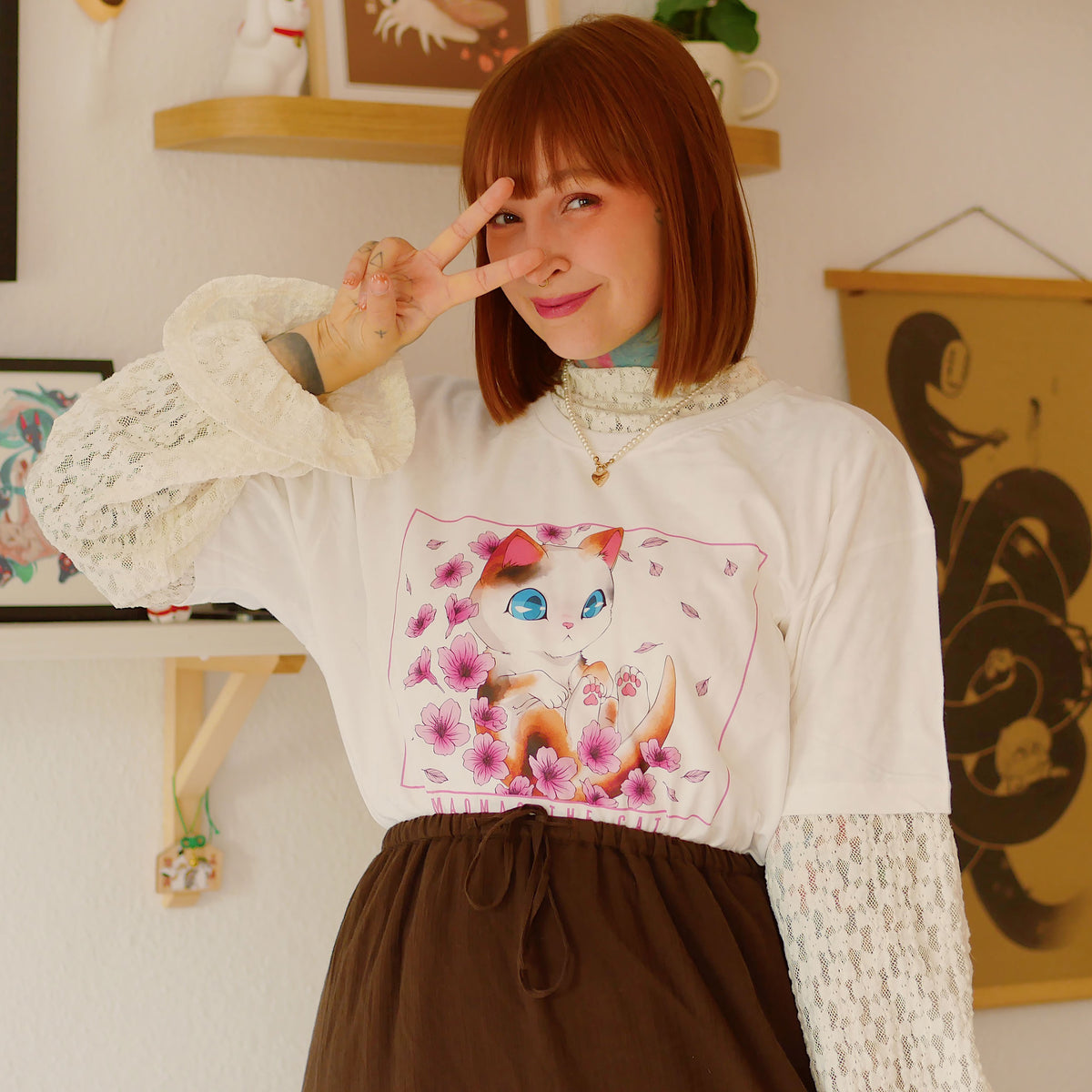 Product image Maomao The Cat Limited Edition T-Shirt for The Apothecary Diaries Fans