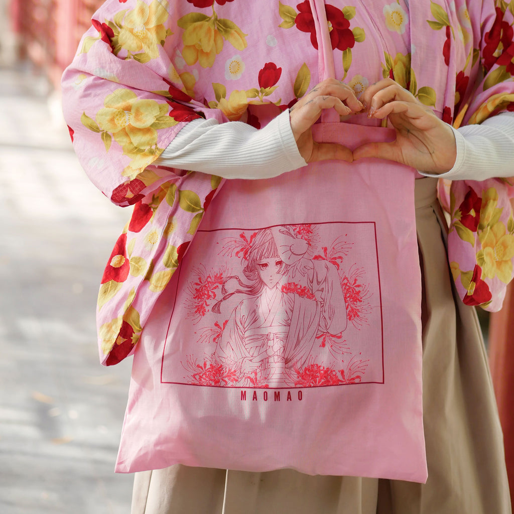 Image produit Sac en toile Maomao Flowers pour les fans des Carnets de l'apothicaire
